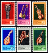 DDR 1708-1713 , gestempelt / o / Musik Instrumente Museum Markneukirchen /g2