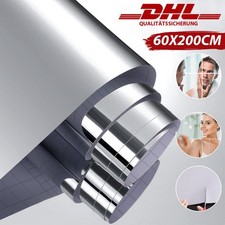 Spiegelfolie Selbstklebend Wand Möbel 200x60cm Wandspiegel Folie Spiegel NEU