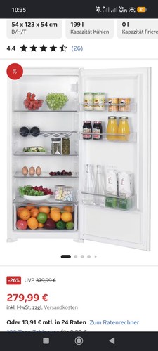 HANSEATICEinbaukühlschrank