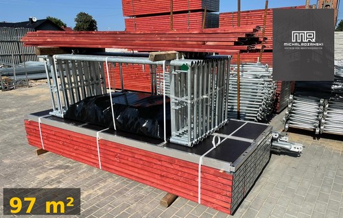 Fassadengerüst stahl 97m - stahl, 97m²