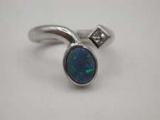toller Designer-Ring mit Opal