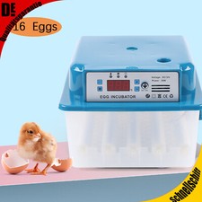 Vollautomatische Brutmaschine 16 Eier Brutapparat Flächenbrüter Brüter Inkubator