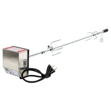 Grillspieß Set Drehspieß mit Motor Edelstahl Rotisserie 120 cm BBQ-Toro