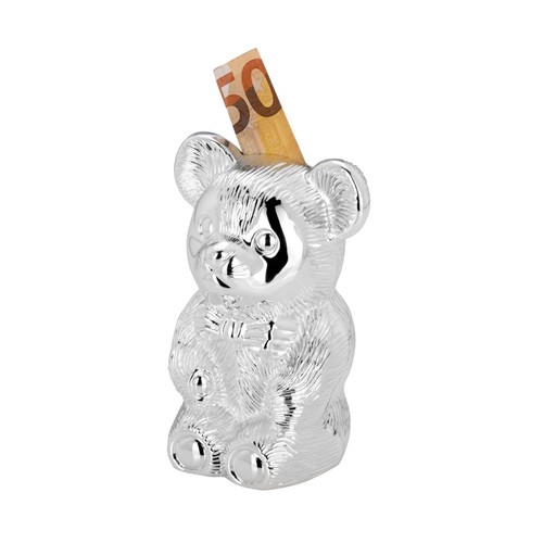 Spardose bär silber - spardose,
