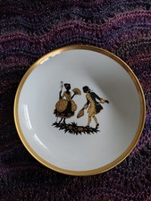 3 Wandteller Porzellanmanufaktur Fürstenberg, Motiv Rockocko 