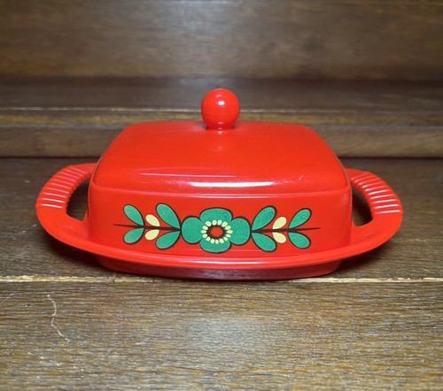 Vintage emsa butterdose - butterdose, rot