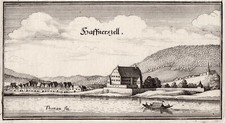 Obernzell b. Passau Original Kupferstich Merian 1644