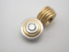 feiner schwerer  Designer Anhänger mit Brillanten Gold 750 - Platin 950