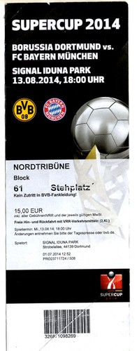 Dp2 ticket supercup - supercup, dortmund