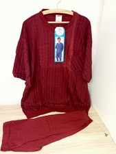 Herren Nachtwäsche Schlafanzug 2tlg Kurzarm Sommer Shorts 56/58 DDR