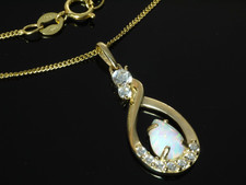 585 gold opal anhänger - gold,