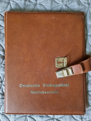 Ddr polizei dokumenten tasche - polizei,