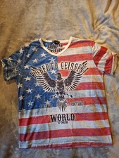 Sehr schönes Freizeit Shirt Herren Kurzarm L Stars and Stripes Guter Zustand