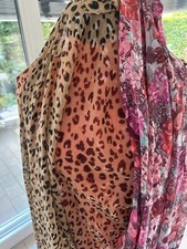 2 XXL TÜCHER H&M ‼️ VINTAGE LEO BLUMEN RARITÄT‼️