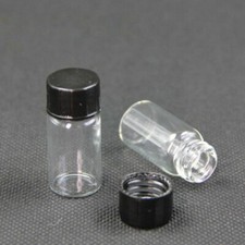 3ml/5ml Glas Leere Braune Kleine Medizinflaschen Probenfläschchen Schraubdeckel