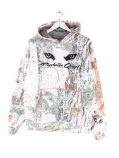 Cabela's 00s Predator Quest Embroidered Real Tree Hoodie Weiß M Herren