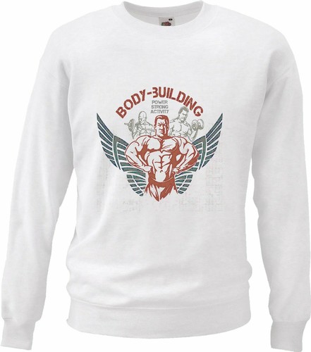Sweatshirt body building - sweatshirt, power