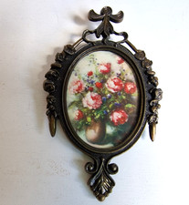 Messing Bilderrahmen 4 Jahreszeiten Italien Vintage