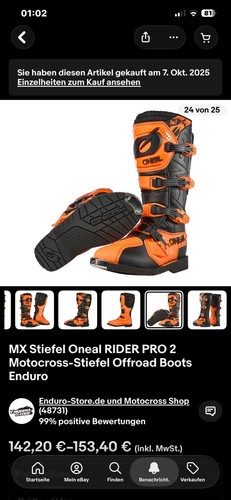 Stiefel oneal rider pro - stiefel,