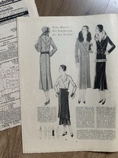 Vobachs Familienhilfe WINTER 1930 + Schnittmuster Eislaufkostüm Kleider Wohnung