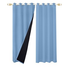 Thermovorhang 132x244cm Blickdicht Türvorhang Ösen Thermo Gardinen Kälteschutz