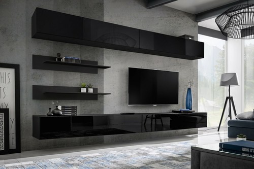 Anbauwand wohnwand wohnzimmer - anbauwand,