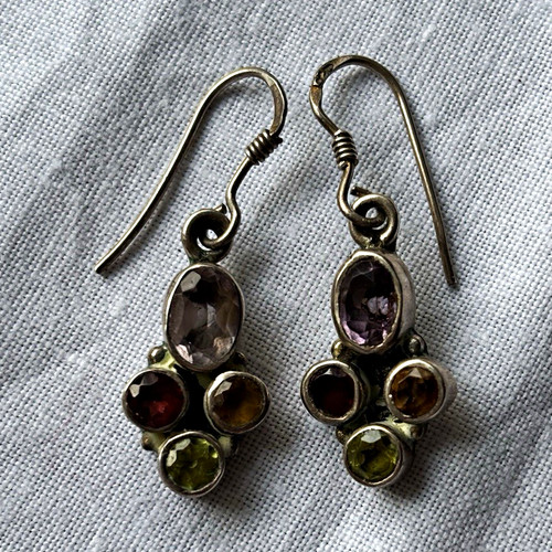 Hängeohrringe aus silber mit - hängeohrringe,