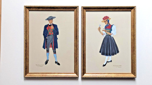 Schwarzwald paar tracht - schwarzwald, in