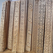 4m fortlaufende ornamentierte Zierleiste - Holz 10cm - Bordüren Dekoration Wand