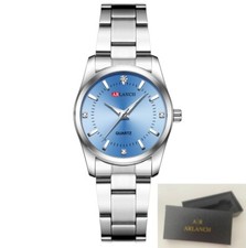 Damenuhr Damen Uhr Armbanduhr Frauen Armband Silber Analog Quartz Edelstahl NEU