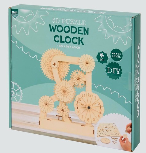 Holz puzzle uhr - puzzle,