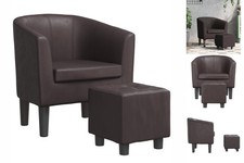 Clubsessel Mit Fußhocker