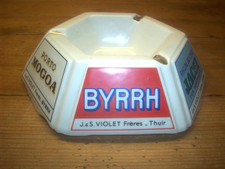 Vintage Aschenbecher BYRRH u.a.  Keramik MDL Nord Moulin des Loups  ca. 1960