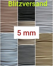 Gummikordel 5mm Rundgummi Gummischnur HOCHQUALITÄT Gummiband EXTRA STARK 5mm