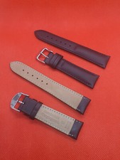 Lederband für Mühle Glashütte - 20 mm - schwarz - NEU - vom Fachhändler