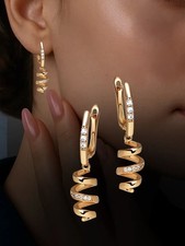 Ohrringe vergoldet mit 585er