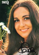 Signierte Autogrammkarte Paola Felix 10 x 15 cm