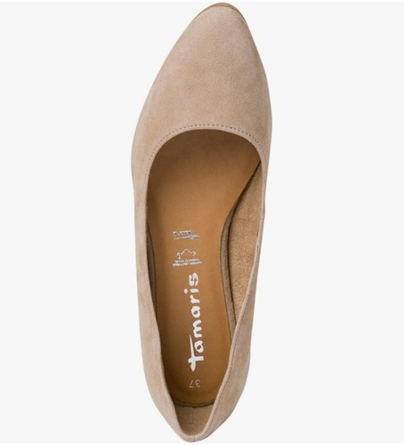 Tamaris wildleder ballerina - wildleder,