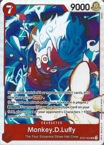 Monkey luffy st31 004 - monkey.d.luffy, st31-004