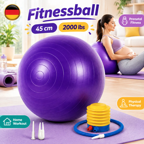 Gymnastikball mit pumpe - gymnastikball, ball