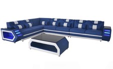 Polster Couch Eck Leder Ecke