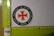 Alter Aufkleber Schiff Fähre Boot Rettung Seenot DGzRS Bremen (PDBC)