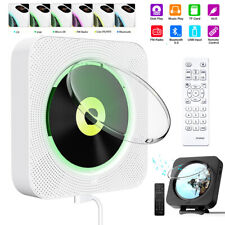 Tragbarer CD Player Wandbehang Boombox FM Radio AUX Bluetooth Fernbedienung DHL