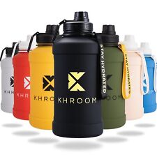 Sportflasche Edelstahl 1,3L & 2,2L Trinkflasche 1L / 2L Wasserflasche XXL