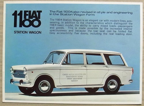 Fiat 1100 kombi auto - kombi,