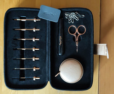 Knit Pro Oasis Häkelnadel Set 2 - 5 mm Holz Metall + Zubehör 30981 Etui Geschenk