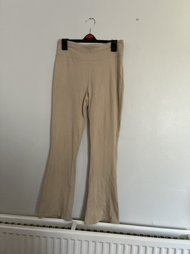 Beige ausgestellte legging - beige,