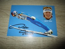 Dieter Thoma Skispringen Original Autogramm Autogrammkarte
