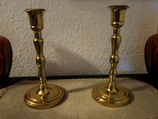 Partylite 2 elegante Tafel- Kerzenhalter Belmore / Barclay P0162 echt Messing