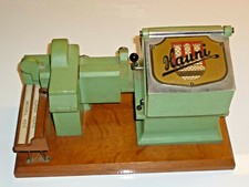 HAUNI KÖRBER VINTAGE CIGARETTE CONTAINER MACHINE W. MYLFLAM GERMAN TABLE LIGHTER